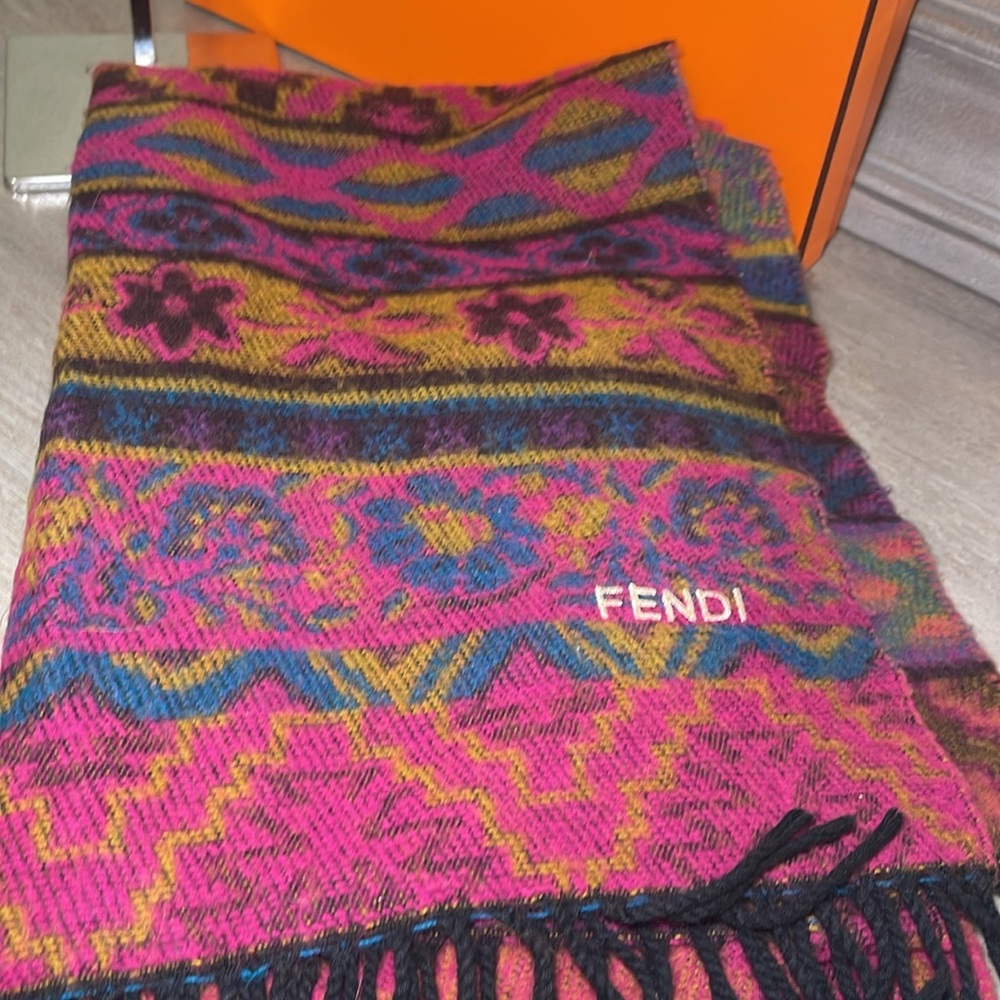 Vintage fendi print scarf /shawl